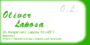 oliver laposa business card